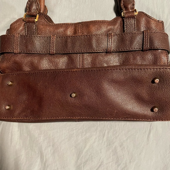 Burberry Brown Leather Shoulder Bag